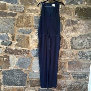 Anthropologie Saturday Sunday Womens Jumpsuit Size M Knit Belted Sleeveless